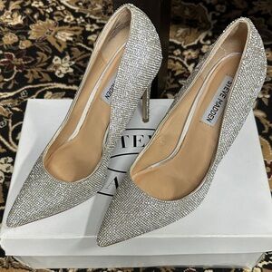 Steve Madden Glittering Silver Heels